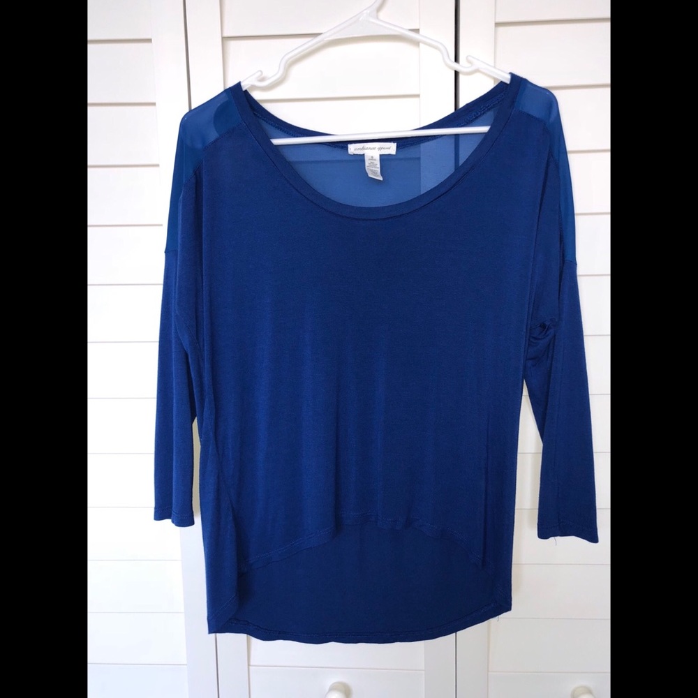 Ambiance apparel 3/4 sleeve top